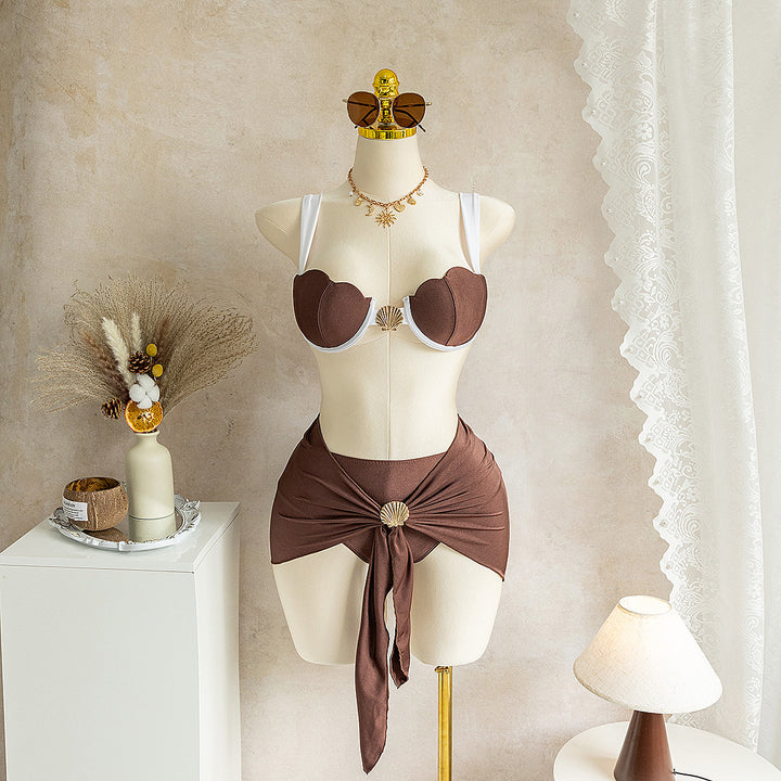 Dame bikini med innovativt muslingedesign Skovae