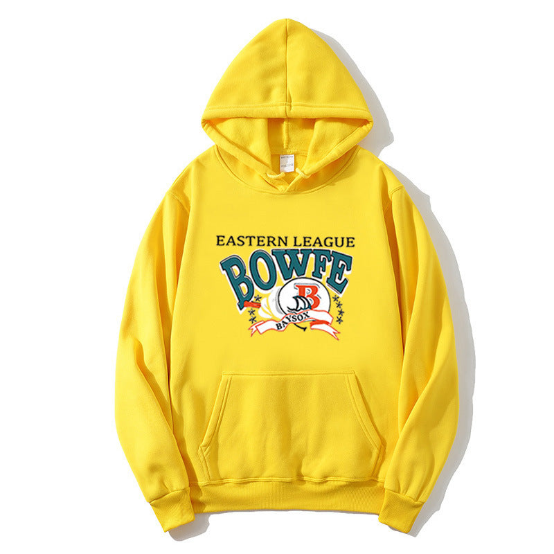 Kvinders sporty hættetrøje med trendy grafisk print Skovae