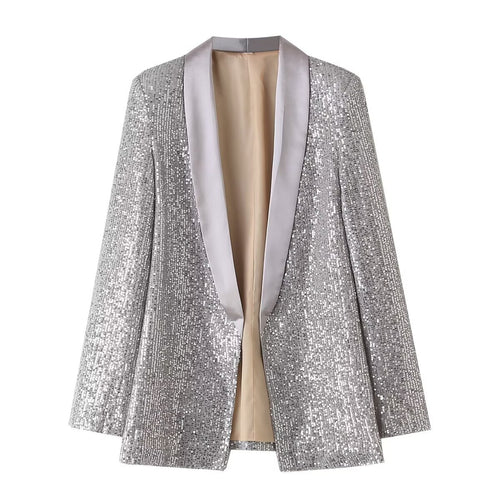 Dame elegant palietter Blazer Stilla