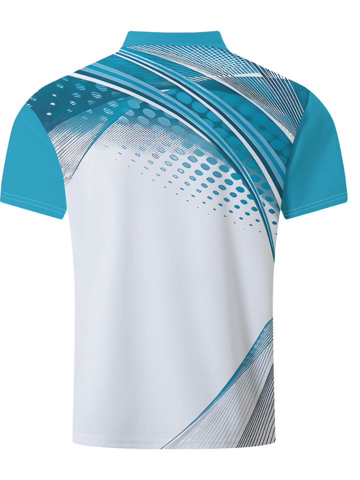 Herrer polo t-shirt med moderne grafikdesign og åndbare egenskaber Stilla