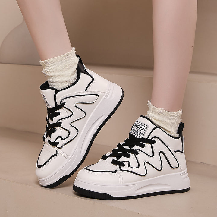 Dame High-Top Sneakers med moderne design og polstret sål Stilla