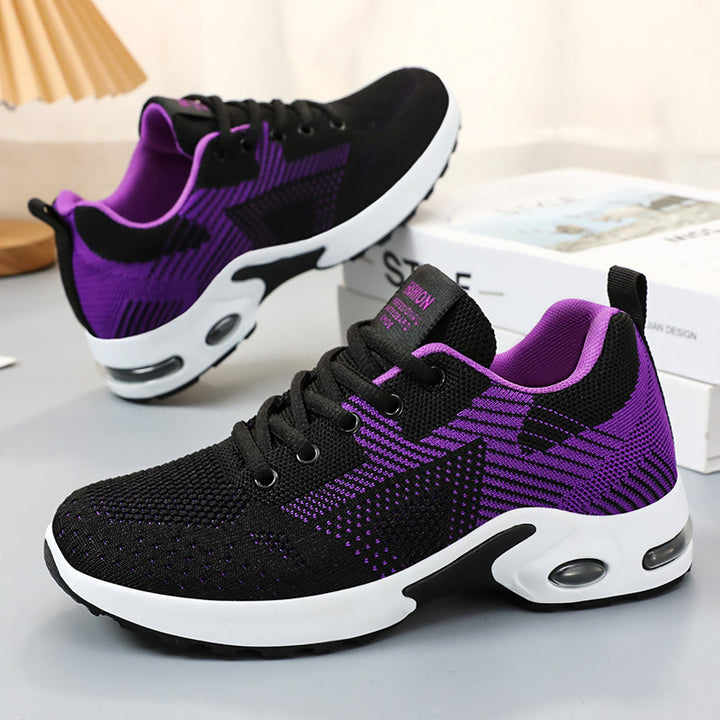 Dame Sporty Air-sneakers med dæmpende komfort-sål Stilla