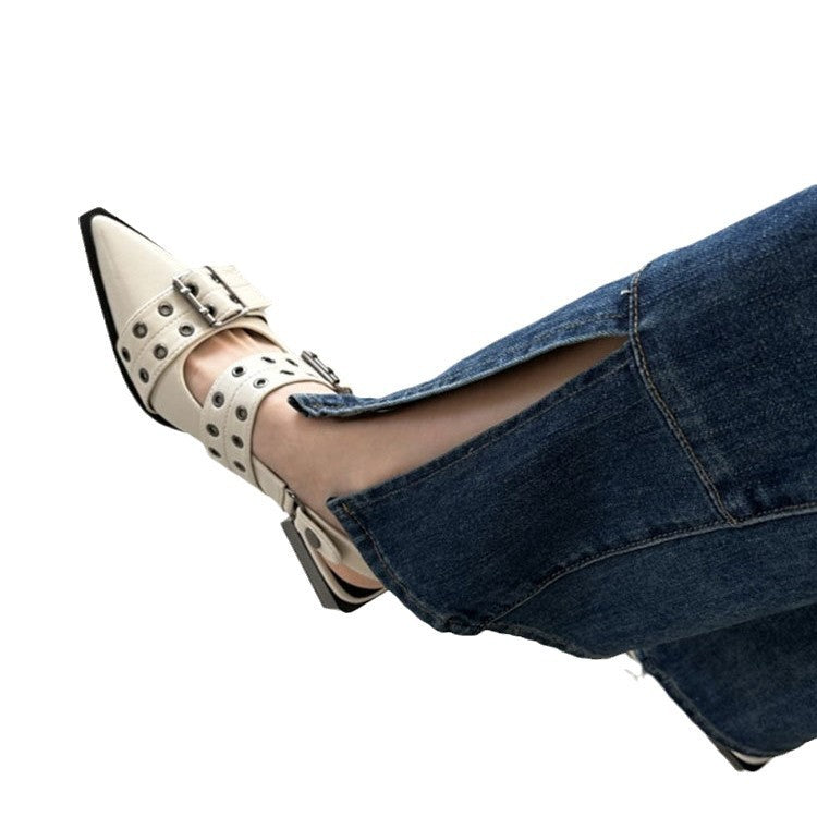 Femme Elegante Slingback hæl sko Stilla