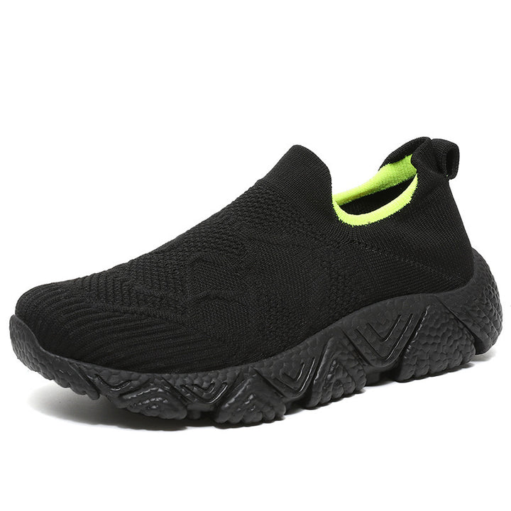 Femme Slip-On Strik-Athletik-Sneaker med åndbart design Stilla