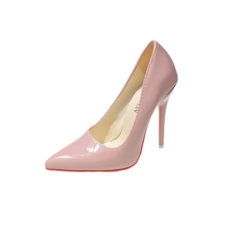 Dame Klassische High Heels med spids design og højglans overflade Stilla