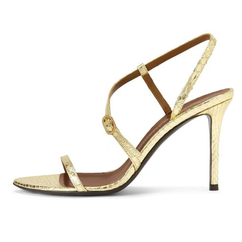 Femme Riemchen Højhælede Sandaler med elegant Ankelseler Detalje  Stilla