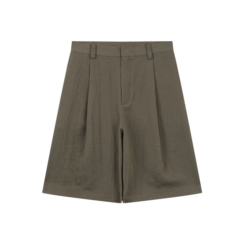 Dame elegante linned-shorts med høj talje og vidde ben Stilla
