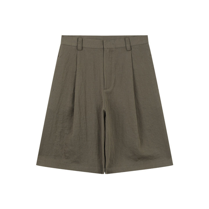 Dame elegante linned-shorts med høj talje og vidde ben Stilla