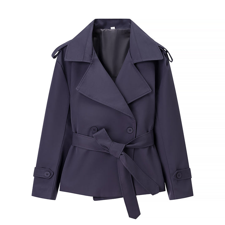 Kvinders Elegant Trench Coat med Bælte og Bred Krave Stilla