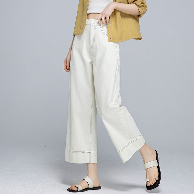 Dame brede jeans i moderne snit Stilla