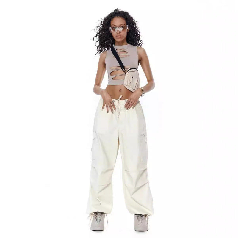 Dame Cut-Out Ærmeløs Crop Top Stilla
