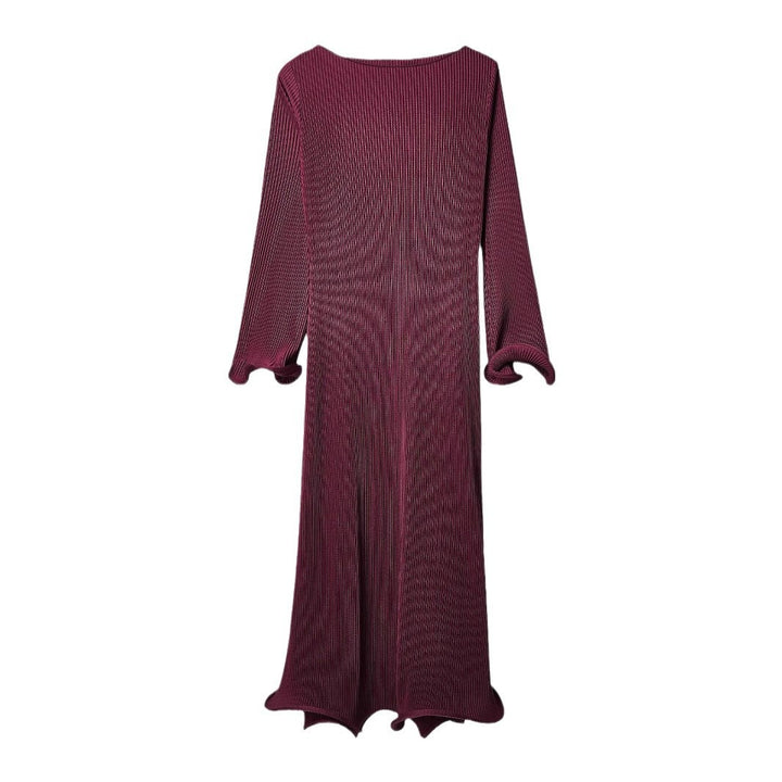 Dame Elegant Maxikjole med plisseret Design og afslappet Snit Stilla