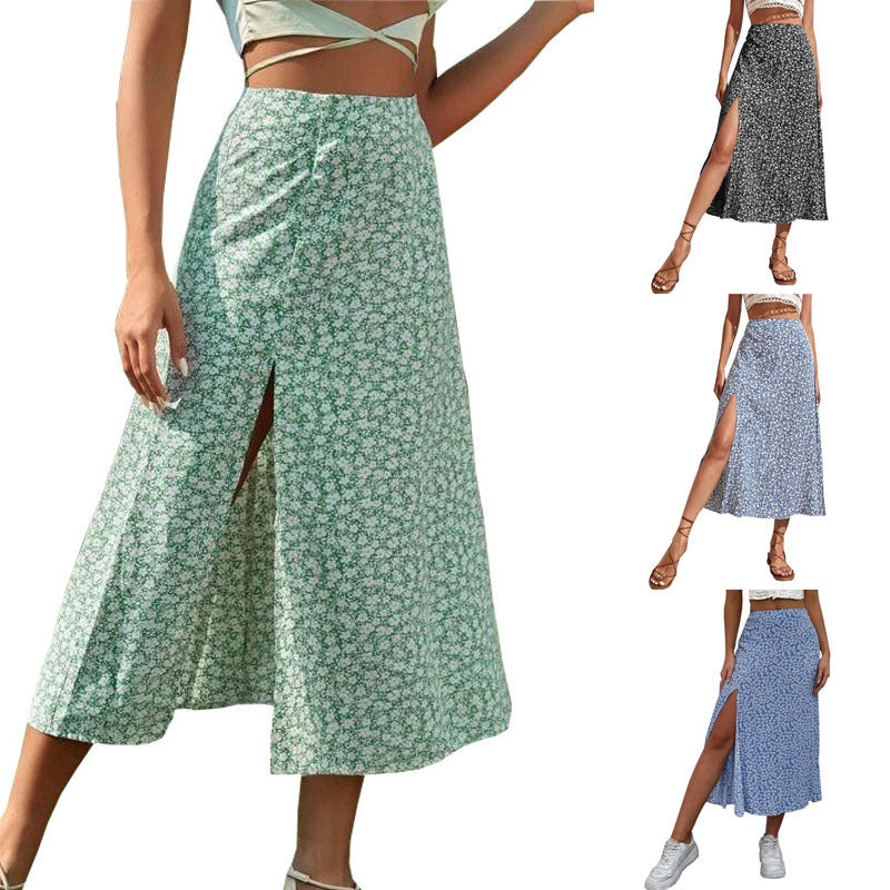 Dame Elegant Floral Maxi-Nederdel Stilla