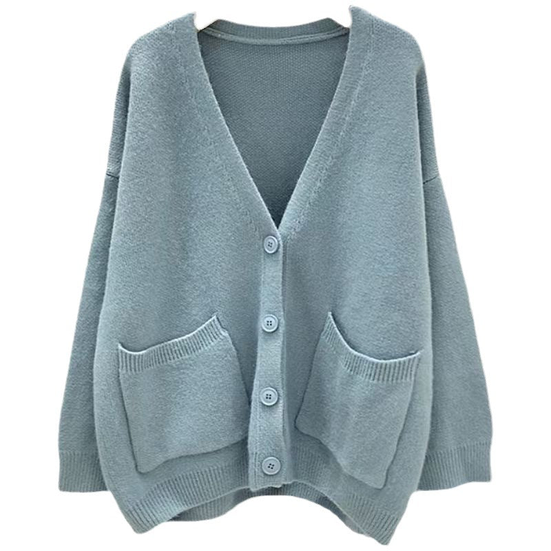 Kvinders cardigan med V-hals og praktiske lommer Stilla 1771687738