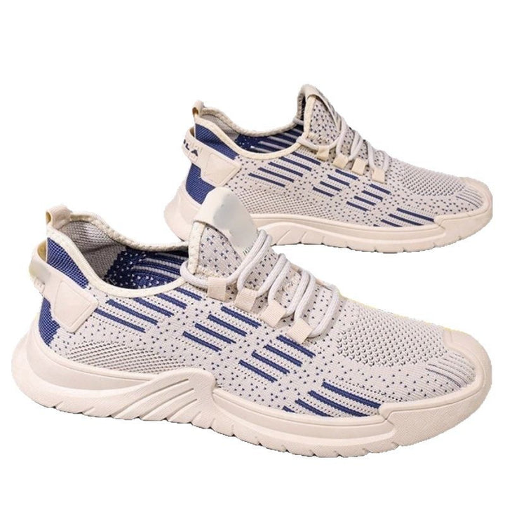 Femme Lettere Atletiske Slip-On Sneakers med Åndbart Strikdesign Stilla