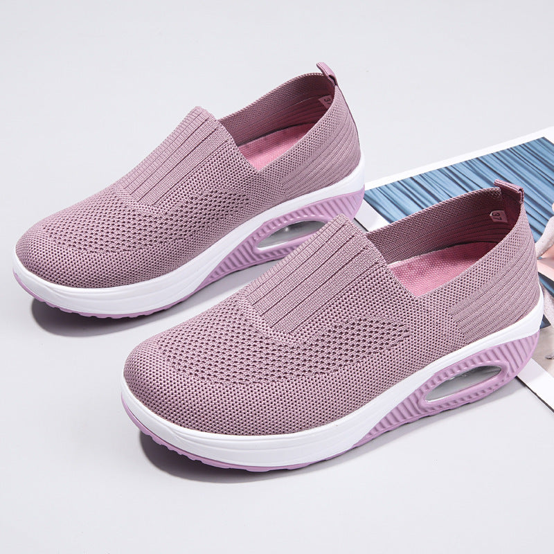 Dame åndbare Slip-On sneakers med støddæmpende sål og fleksibel pasform Stilla