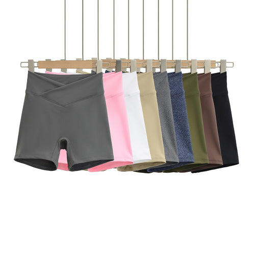 Dame Sporty Højtaljede Shorts med fleksibel pasform og åndbart materiale Stilla