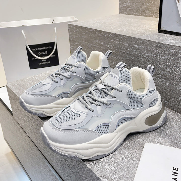Dame Syntetiske Sport Sneakers med åndbart mesh og støddæmpende sålprofil Stilla