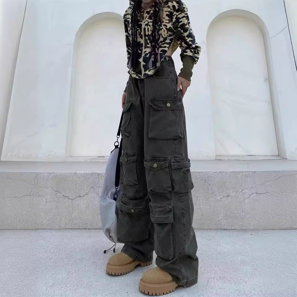 Stilla | Multi-pocket Loose Cargo Bukser