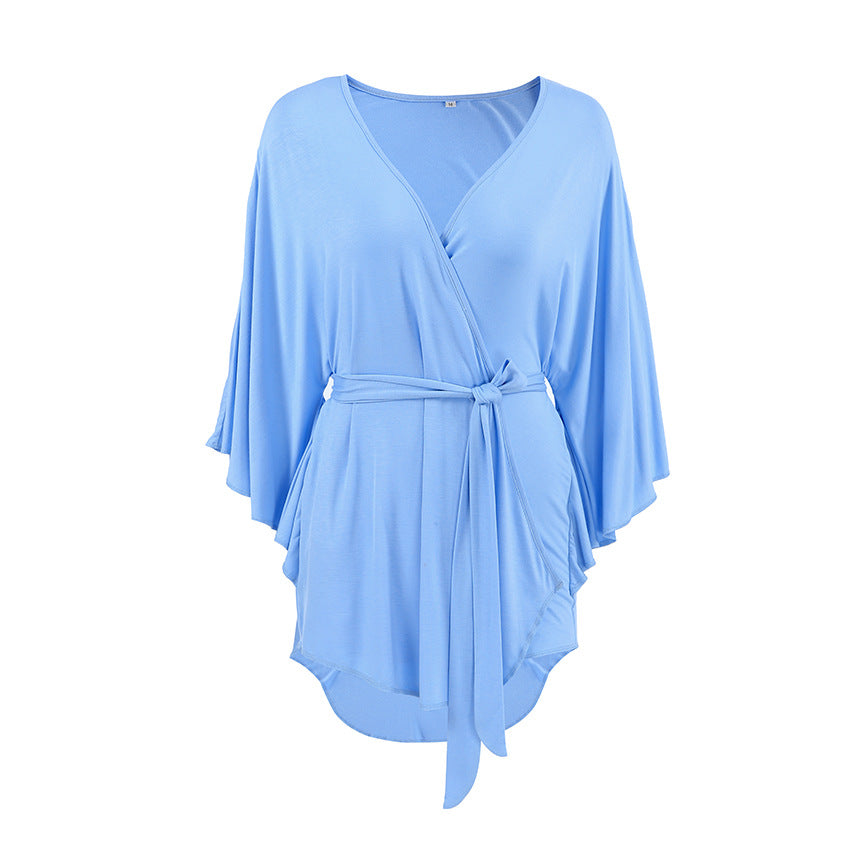 Dame Kimono-robe med bred skæring og elegante ærmer Stilla