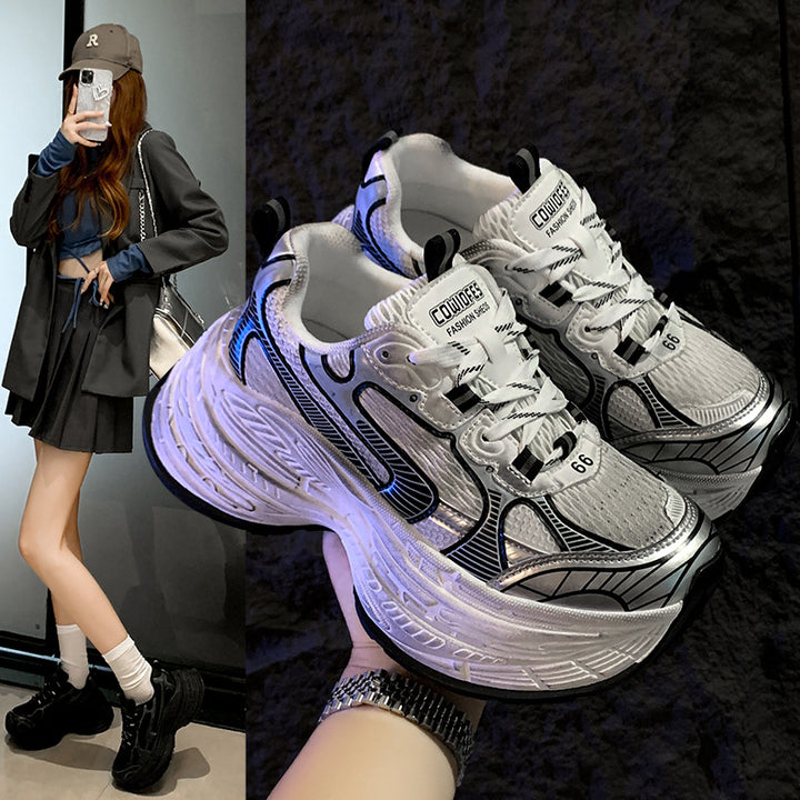 Dame Chunky Sneakers med innovativ dæmpningsteknologi og åndbart mesh-overmateriale Stilla