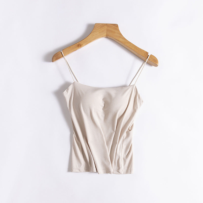 Fru Justerbare Remme Crop Camisole Stilla