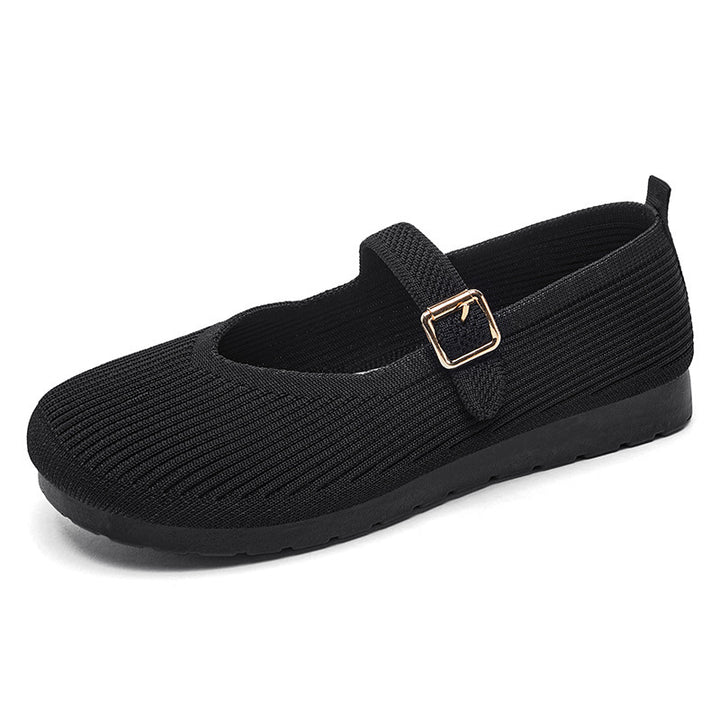 Damer Elegant og komfortabel Ballerina med justerbar rem og elastisk overdel Stilla