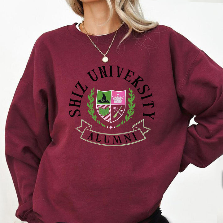 Kvinders oversized sweatshirt med universitetsmærke og afslappet pasform Stilla