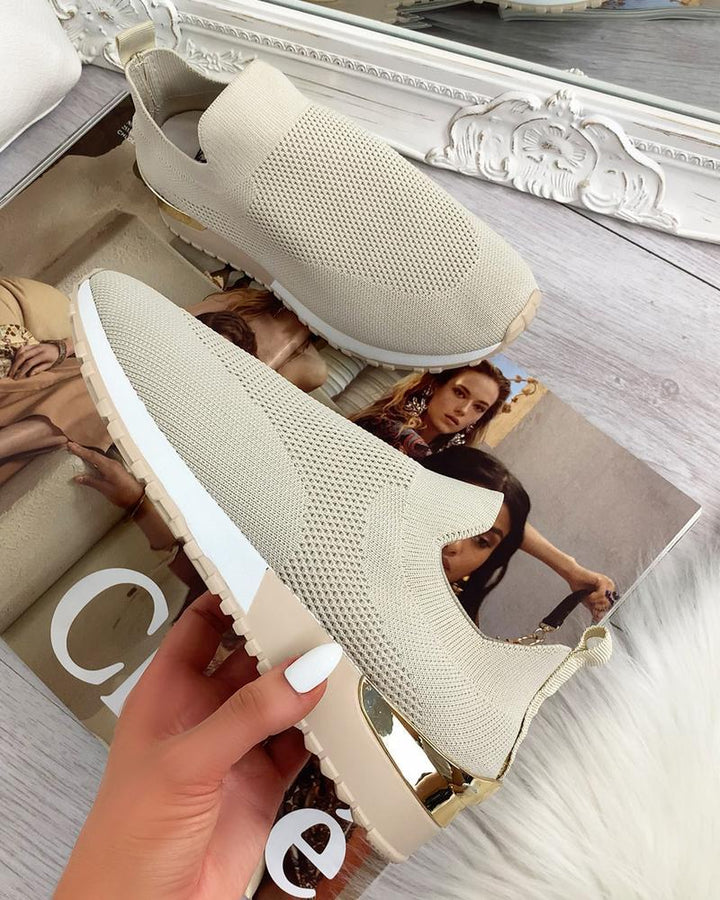 Dame mode Sneakersok med åndbart mesh-overflade Stilla