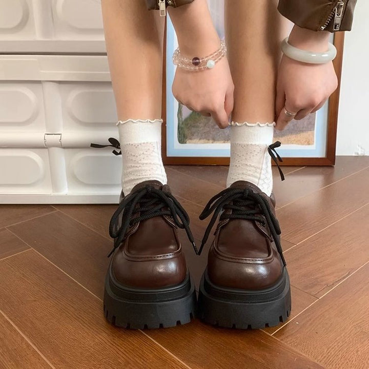 Dame Chunky Sneakers med høj plade og sporty remdesign Stilla