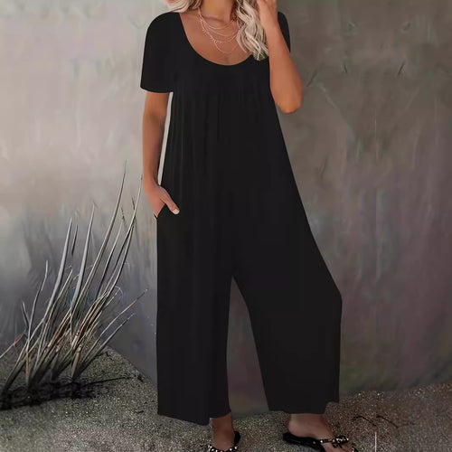 Dame Casual Jumpsuit med løs pasform og praktiske lommer Stilla