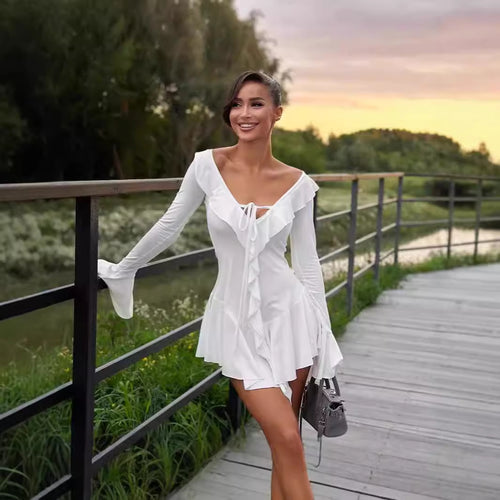 Femme Elegante Ryschet Mini Kjole Stilla