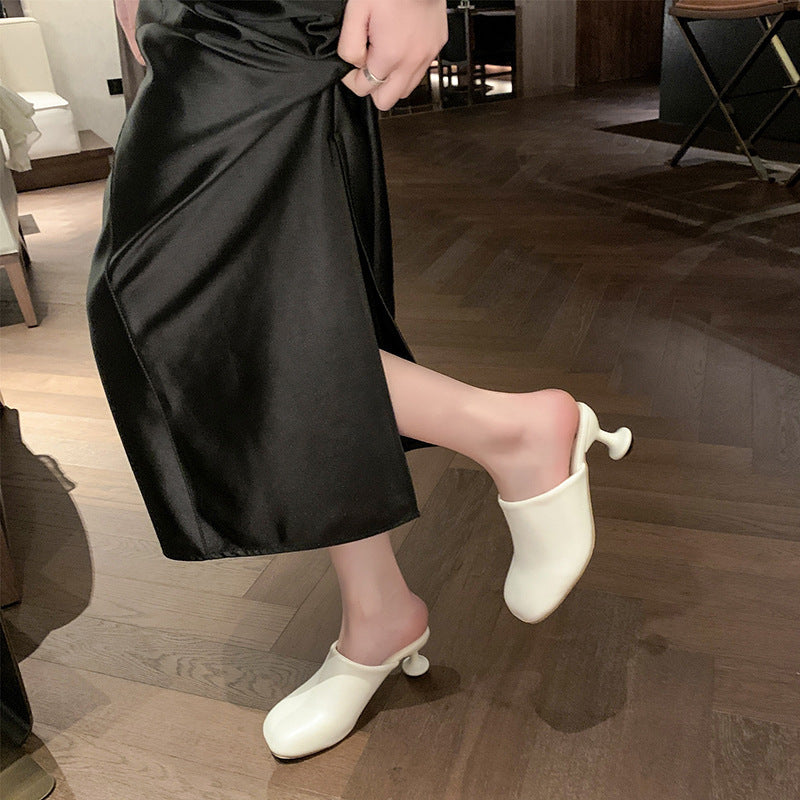 Femme Chunky Heel Slip-On Mules Stilla
