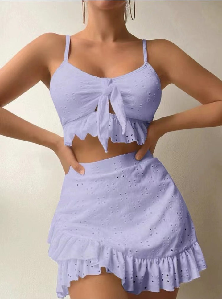 Damer cropped top og miniskørt sæt Skovae