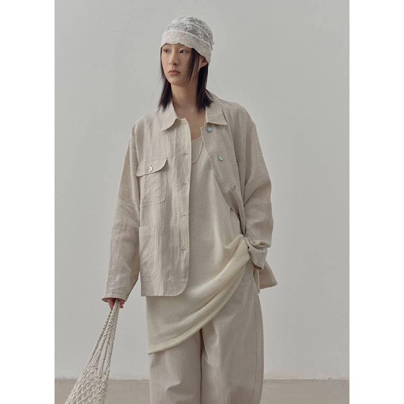 Dame Utility-jakke med store lommer og moderne snit Stilla