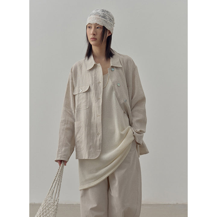 Dame Utility-jakke med store lommer og moderne snit Stilla