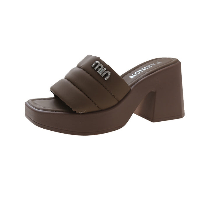 Dame Plateau-sandaler med behagelige remme Stilla