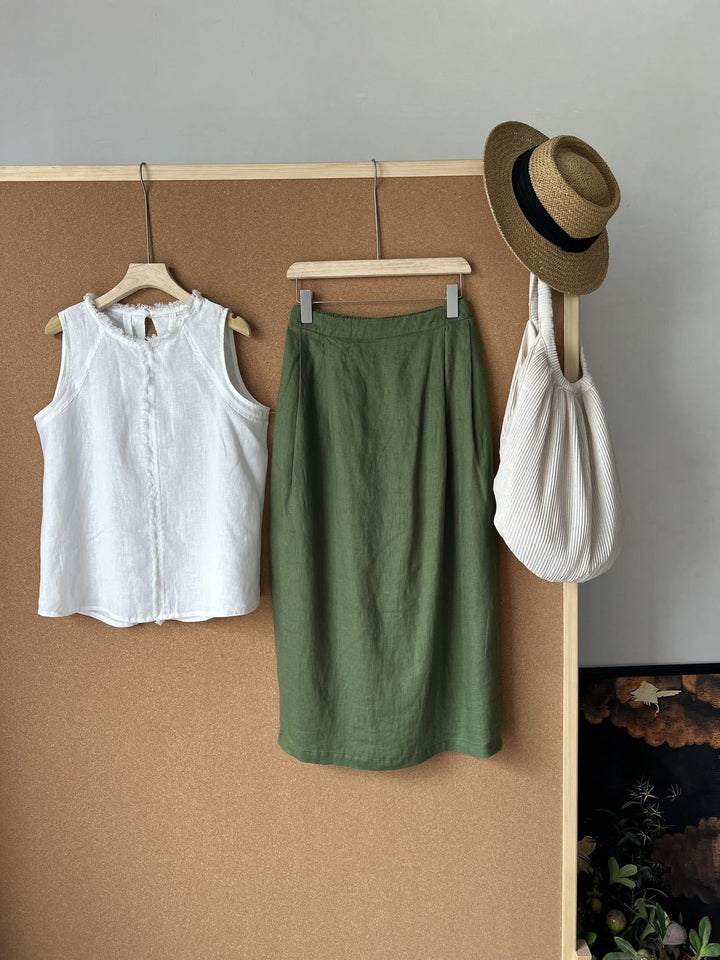 Femme Linned Wrap Skirt Stilla