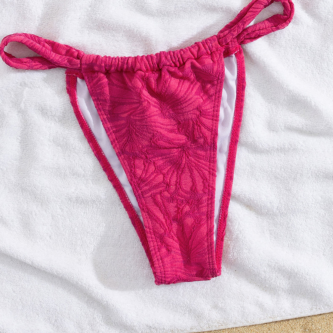 Dame Triangel-Bikini med blomsterdesign Skovae