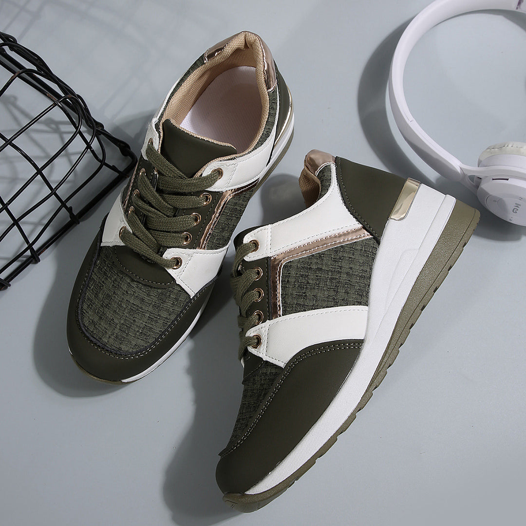 Dame Sportliche Sneakers med åndbar mesh-overflade og dämpende sål Stilla