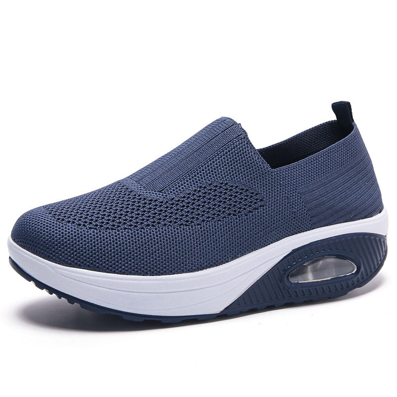 Dame åndbare Slip-On sneakers med støddæmpende sål og fleksibel pasform Stilla