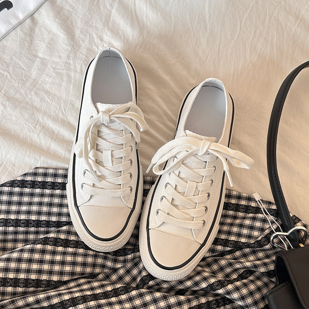 Femme Fritid Snøre-platform-sneakers Stilla