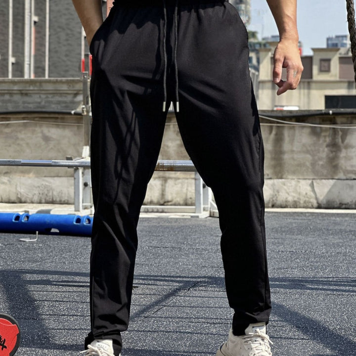 Herrer Sportlig Funktionsbukser med elastisk Liv og åndbar Struktur Stilla