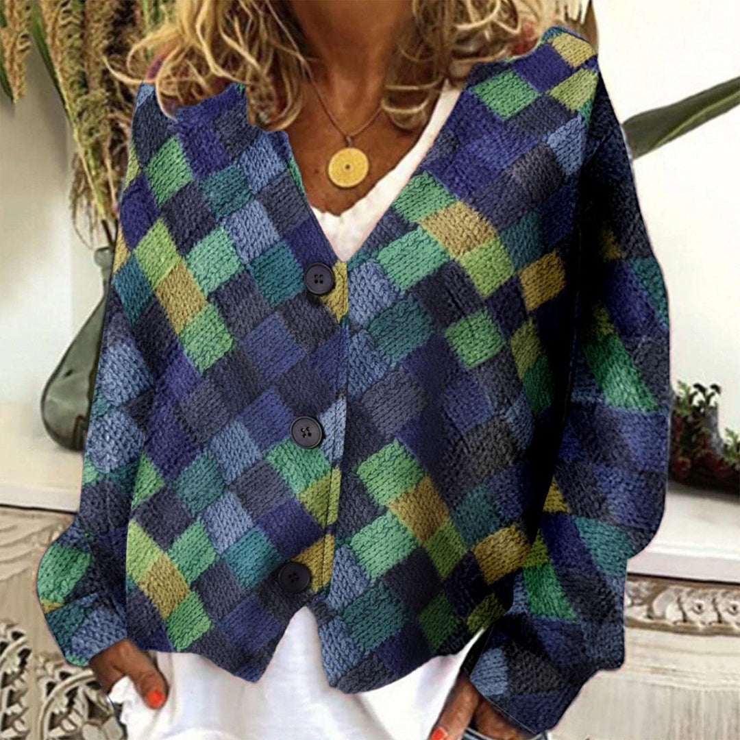 Stilla | Stylish Jakke med V-Hals og Knapper