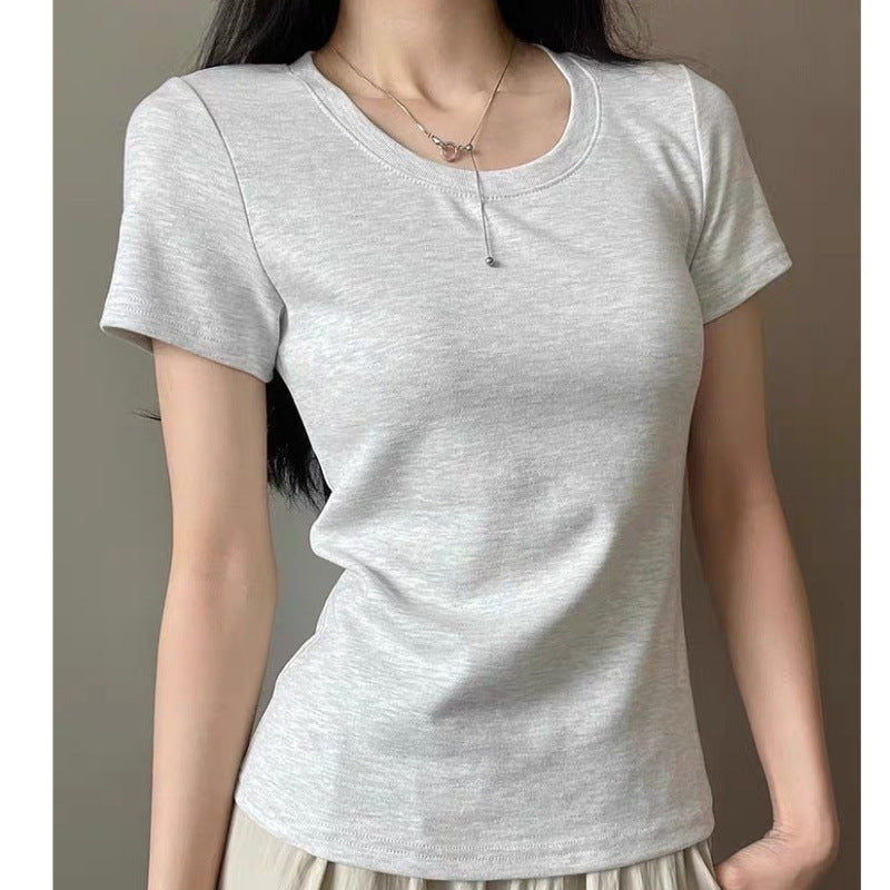 Femme Kortærmet Basic T-Shirt Stilla