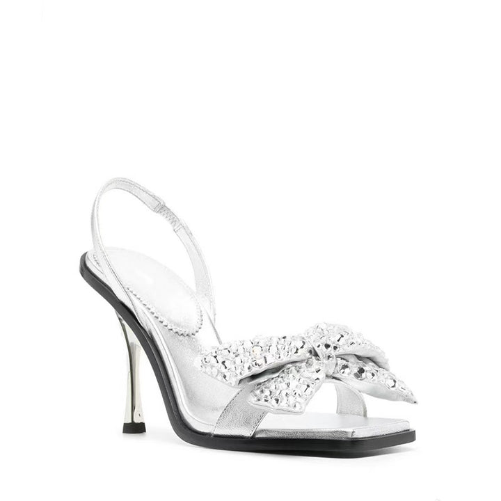 Femme Stylish Strass-dekoreret Slingback-hæle Stilla