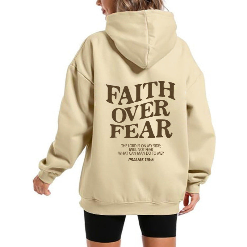 Kvinders hoodie med motiverende tekst og komfortabel pasform Skovae