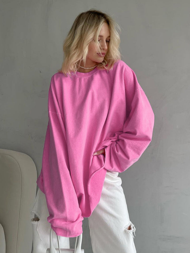 Dame Oversized Sweatshirt med komfortabel pasform og afslappede detaljer Stilla