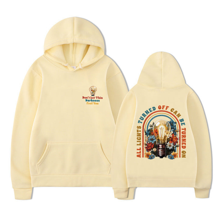 Kvinders hoodie med farverigt design og afslappet pasform Skovae