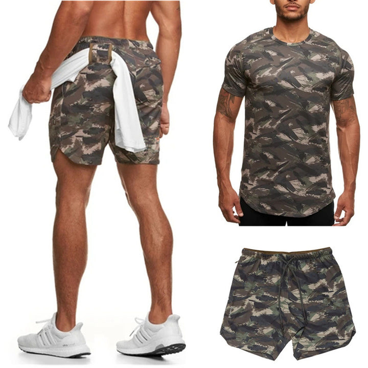 Herrer Sporty Korte Shorts med praktiske sidelommer og elastisk talje Stilla